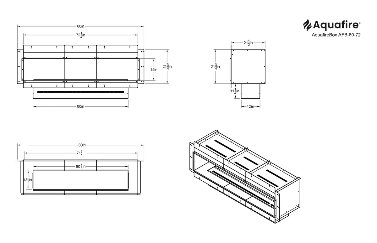 Aquafire®Box - Water Vapor Firebox
