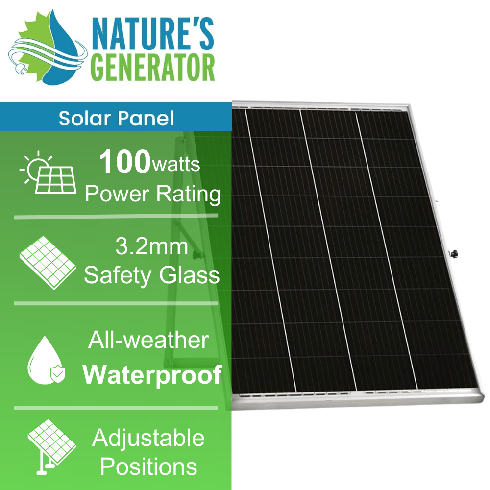 Nature's Generator 100W Rigid Solar Panels