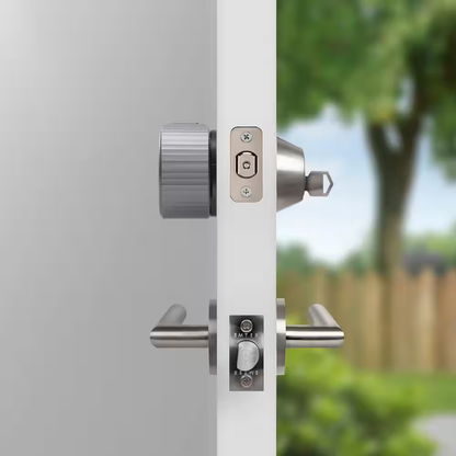 August Wi-Fi Smart Lock, Silver – Deadbolt Retrofit