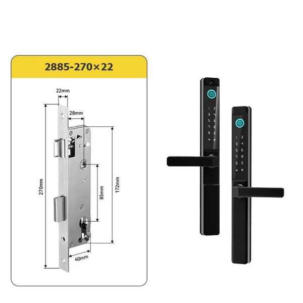 LilyStore Fingerprint Outdoor Smart Door Lock, IP55 Waterproof