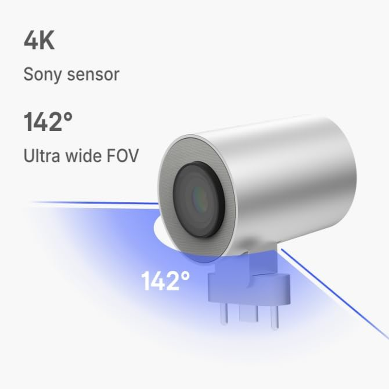 Vibe 4K Smart Camera with 6 Mics & 142° Wide View