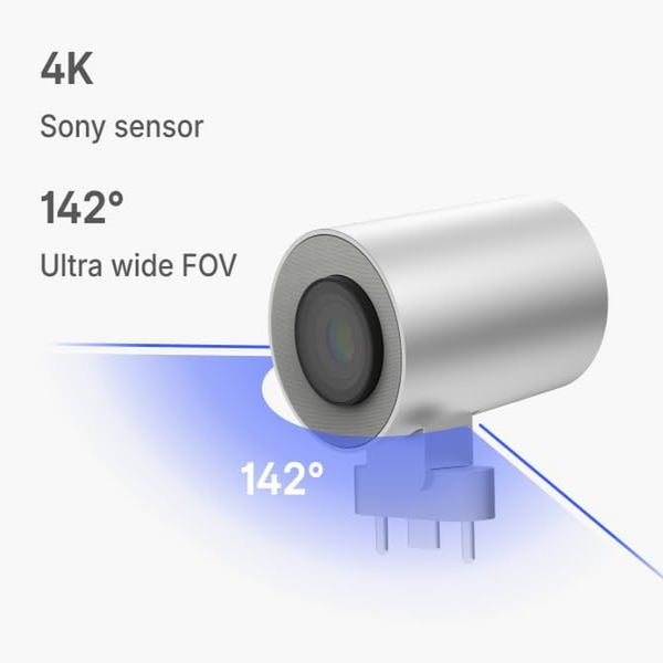 Vibe 4K Smart Camera with 6 Mics & 142° Wide View
