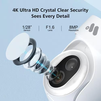 Security Camera System Built to Deliver 360° Coverage, 4K Solar Power, Dual Battery Backup, 2-Pack