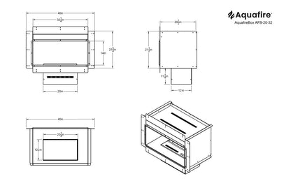 Aquafire®Box - Water Vapor Firebox