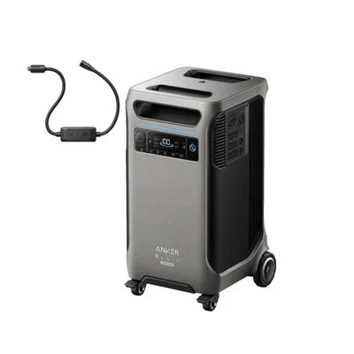 Anker SOLIX F3800 Plus Portable Power Station + Gas Generator Adapter/Cable