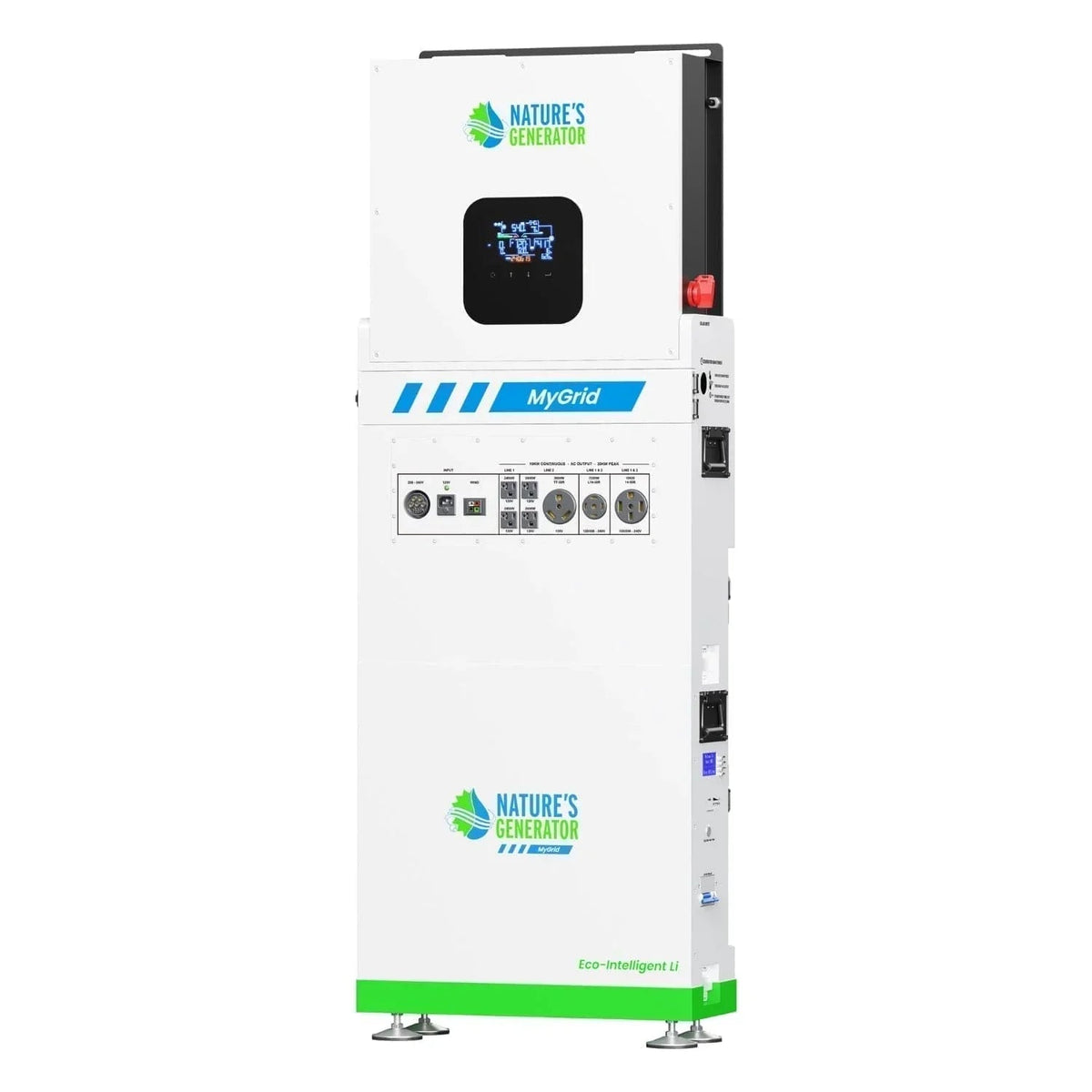 Nature's Generator MyGrid 10K with Transfer Switch for House Battery Backup