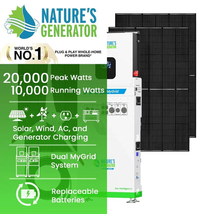 Nature's Generator MyGrid 10K Solar and Wind Generator for Home