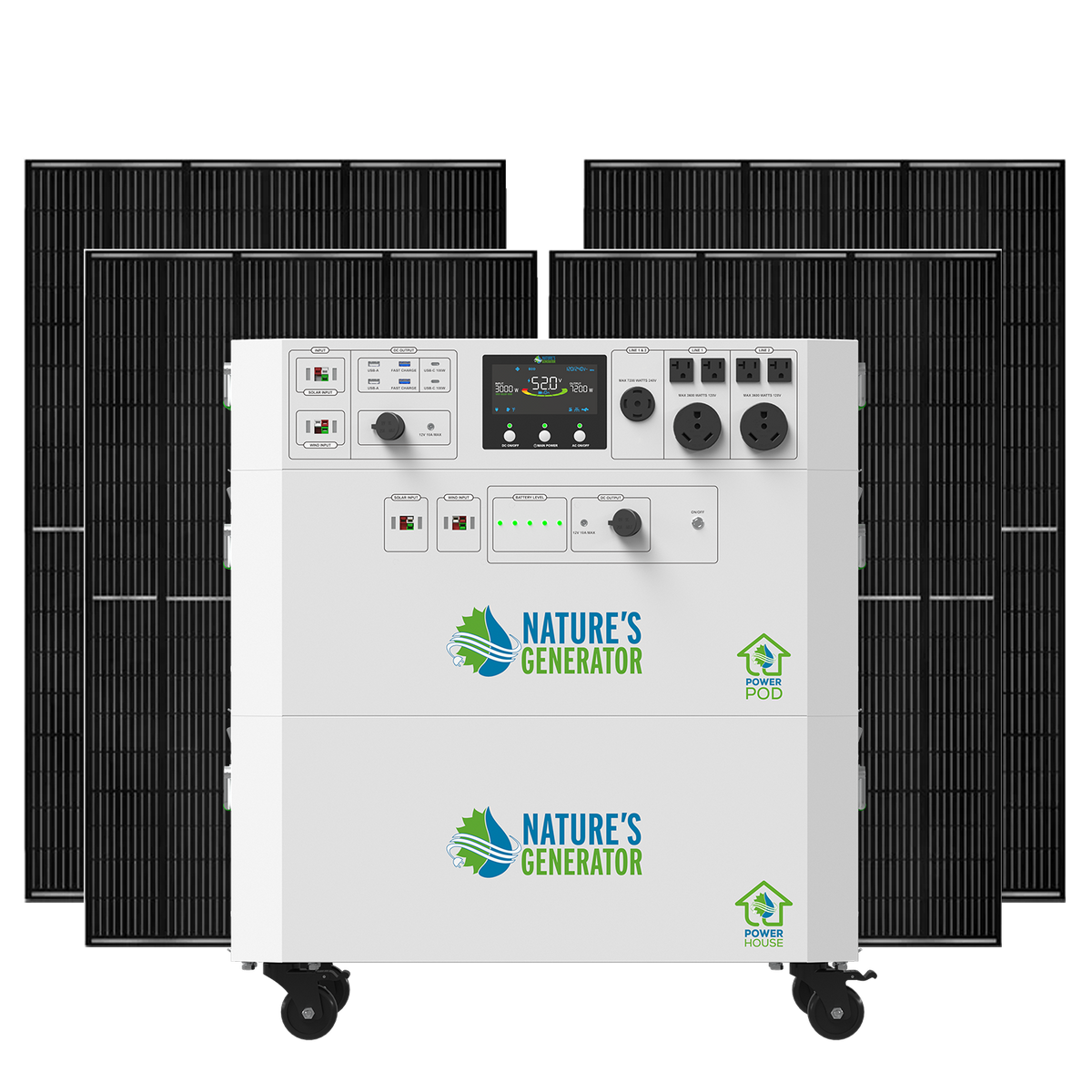 Nature's Generator Powerhouse Gen 2 Whole Home Solar Generator