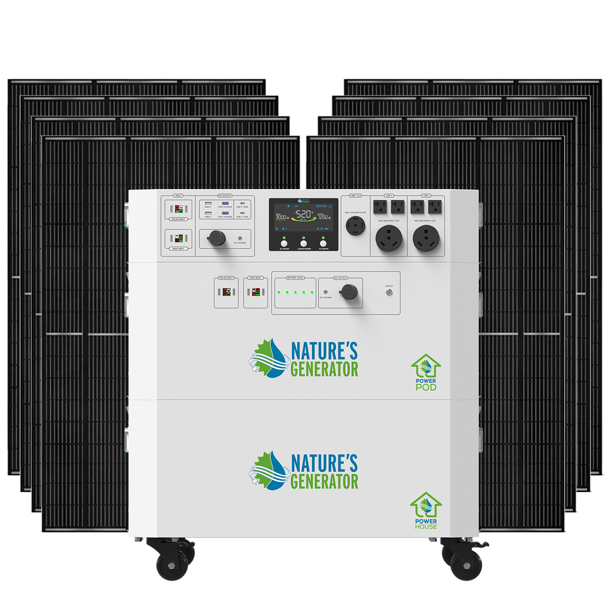 Nature's Generator Powerhouse Gen 2 Whole Home Solar Generator