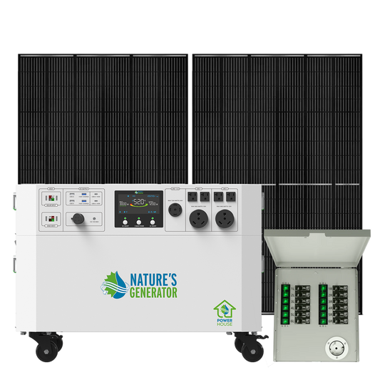 Nature's Generator Powerhouse Gen 2 Solar Generator and Transfer Switch
