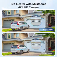 Security Camera System Built to Deliver 360° Coverage, 4K Solar Power, Dual Battery Backup, 2-Pack