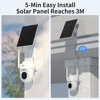 Security Camera System Built to Deliver 360° Coverage, 4K Solar Power, Dual Battery Backup, 2-Pack