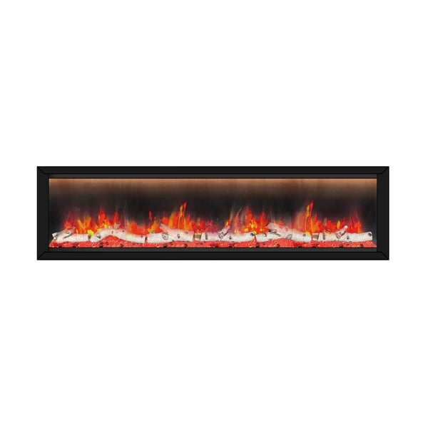 Dynasty Allegro 76-Inch Black Smart Linear Electric Fireplace [DY-BFM76] (SAK56392)