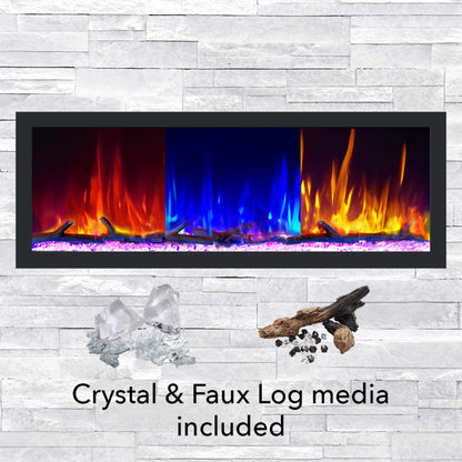 Dynasty Cascade 52-Inch Recessed Smart Linear Electric Fireplace With Dynasty App [DY-BTX52] (SAK73485)