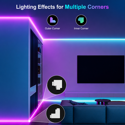 BIBIVIS 16 Ft. Hardwired RGBCW Smart LED Strip Light