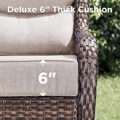 Luxury 10-Piece All-Weather Outdoor Patio Furniture Set With Fire Pit Table (SAK39281)