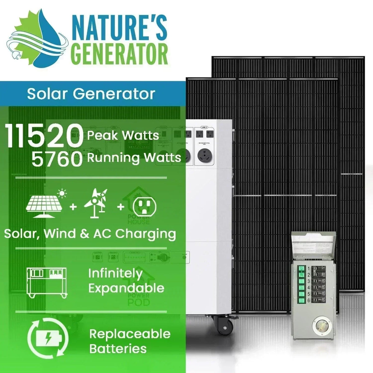 Nature’s Generator Powerhouse Platinum PE System