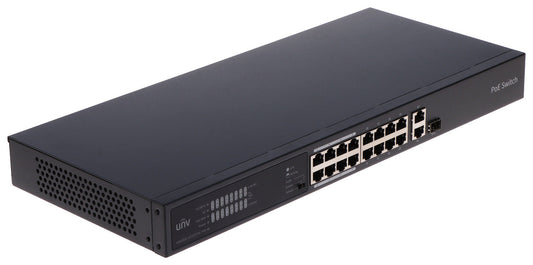Uniview UNV NSW2020-16T1GT1GC-POE-IN 18-Port 250W PoE Switch with Gigabit Uplinks